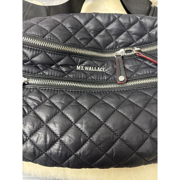 MZ Wallace Crossbody Metro Sling Bag Black Quilted Fanny - Picture 2 of 9